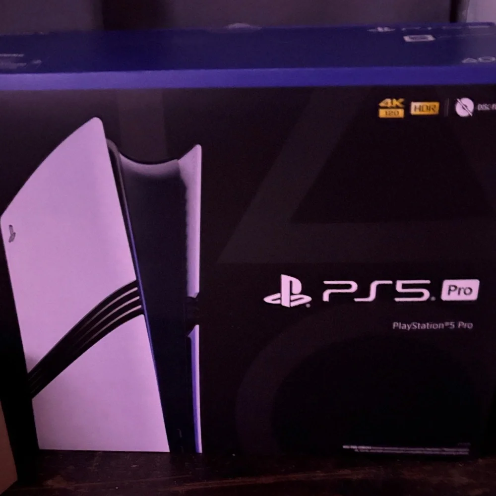 Sony PS5 Pro Console - Black and White